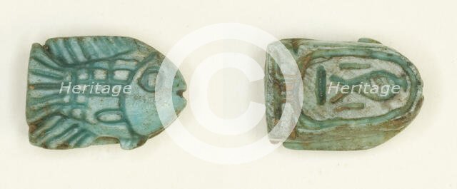 Scaraboid: Fish, Egypt, New Kingdom, Dynasties 18-19 (about 1550-1186 BCE). Creator: Unknown.