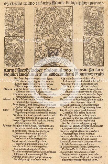 Allegory of the Eagle and Emperor Maximilian I, 1497. Creator: Unknown.