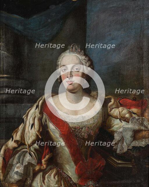Portrait of Maria Anna Sophia of Saxony (1728-1797), Electress of Bavaria, 1770. Creator: Anonymous.