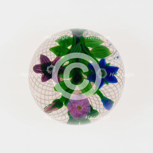Paperweight, Clichy, c. 1845-60. Creator: Clichy Glassworks.