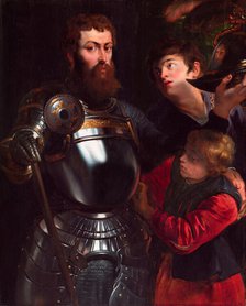 Warrior with Two Pages, c1615. Creator: Peter Paul Rubens.