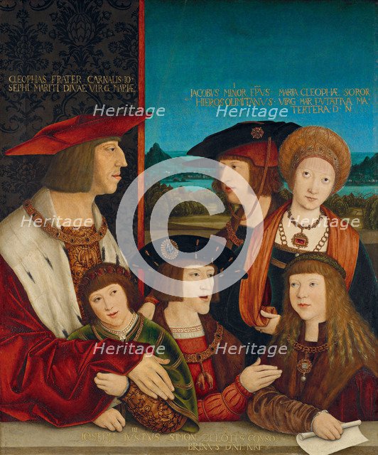 Portrait of Emperor Maximilian I with His Family, 1516-1520. Artist: Strigel, Bernhard (ca 1460-1528)