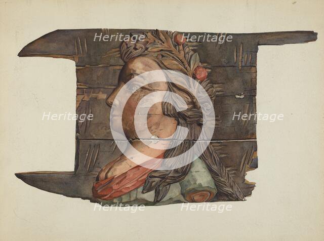 Woodcarving, c. 1938. Creator: Victor F. Muollo.