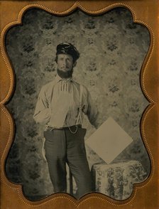 Plasterer in Oilskin Hat, 1850s-60s. Creator: Unknown.