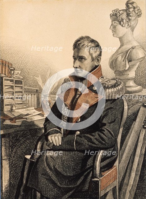 Portrait of Count Mikhail Vorontsov (1782-1856), 1820s. Artist: Hampeln, Carl, von (1794-after 1880)