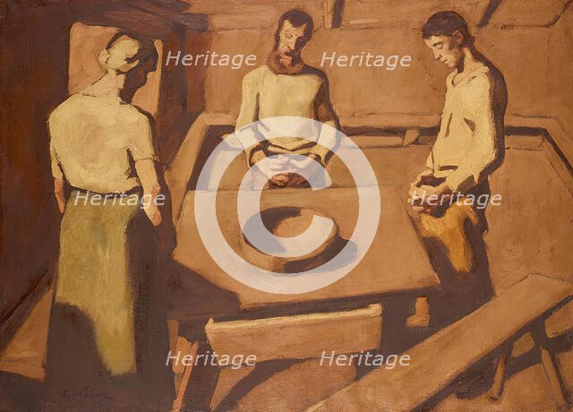 The table prayer, after 1923. Creator: Albin Egger-Lienz.