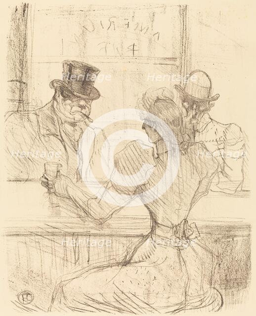 At the Picton Bar, rue Scribe (Au bar Picton, rue Scribe), 1896. Creator: Henri de Toulouse-Lautrec.
