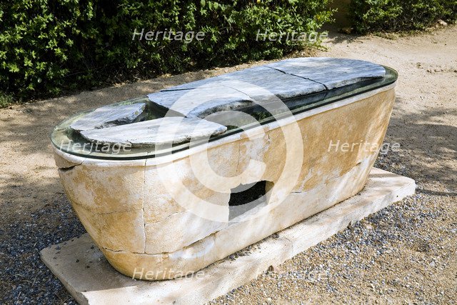 A sarcophagus in Merida, Spain, 2007. Artist: Samuel Magal