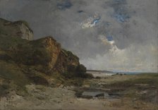 A beach scene in Normandy, 1876. Creator: Alexandre Defaux.