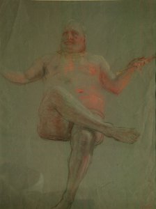 Study for Get Thee Hence, Satan!, 1890s. Artist: Repin, Ilya Yefimovich (1844-1930)