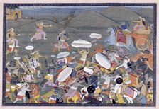 Lakshmana Fights Indrajit, 1775-1800. Creator: Unknown.