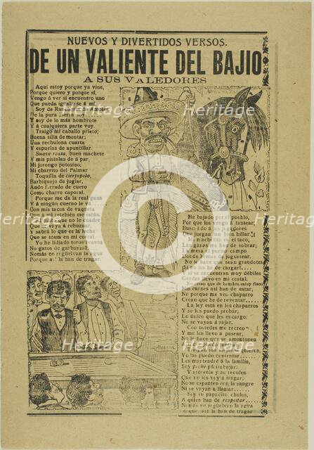 New and Diverse Verses, n.d. Creator: José Guadalupe Posada.