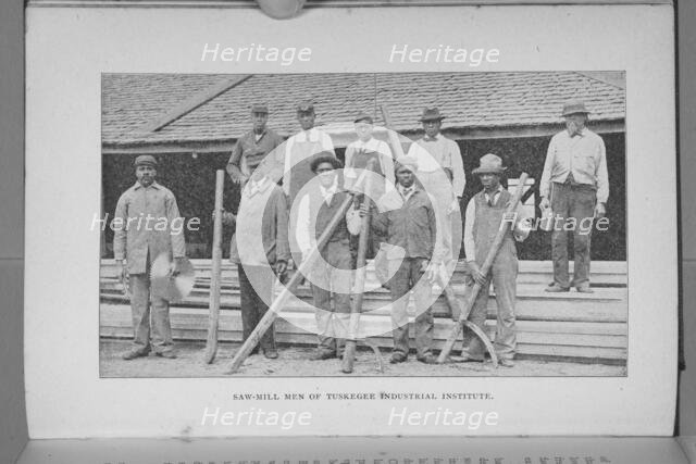 Saw-Mill Men of Tuskegee Industrial Institute, 1897. Creator: Unknown.