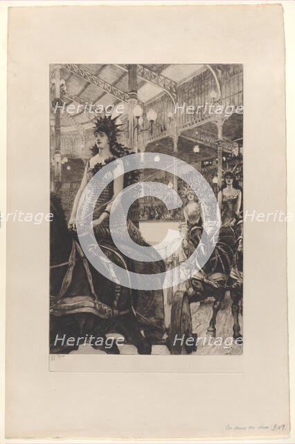 The Ladies of the Chariots at the Hippodrome (Ces dames des chars à l'Hippodrome), 1885. Creator: James Tissot.