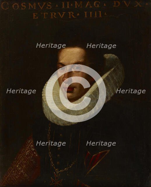 Portrait of Cosimo II de' Medici (1590-1621), Grand Duke of Tuscany, 17th century. Creator: Unknown.