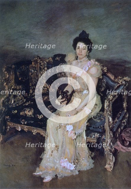 'Portrait of Sofia Mikhailovna Botkina', 1899.  Artist: Valentin Serov