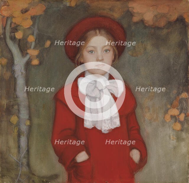 Leena, the Artist's Daughter, 1903. Creator: Eero Jarnefelt.