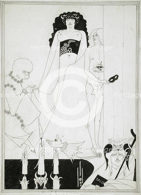 Enter Herodias, c1893. Creator: Aubrey Beardsley.