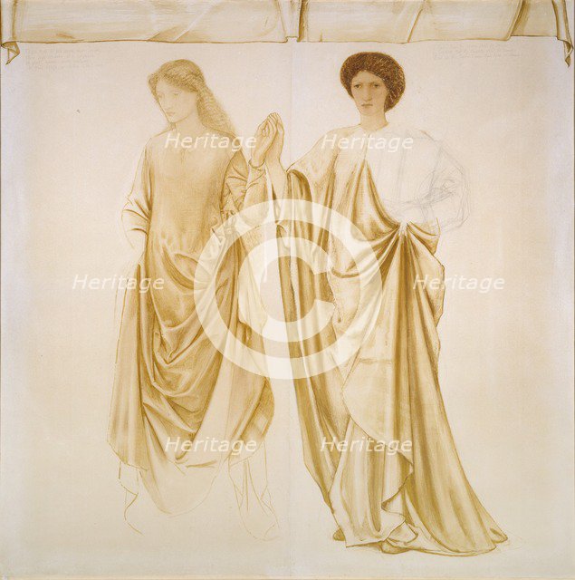 The Two Wives of Jason, before 1872. Artist: Sir Edward Coley Burne-Jones.