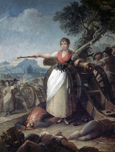 Agustina Zaragoza and Domenech called Agustina de Aragon (1790-1858), heroine of the War of Indep…