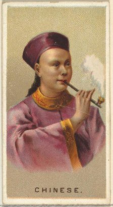 Chinese, from World's Smokers series (N33) for Allen & Ginter Cigarettes, 1888. Creator: Allen & Ginter.