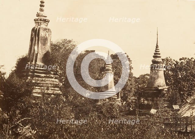 Nam-Vian - Tombeaux, 1866. Creator: Emile Gsell.