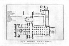'Plan of the Cathedral Church of Durham.', late 18th century. Artist: Unknown.