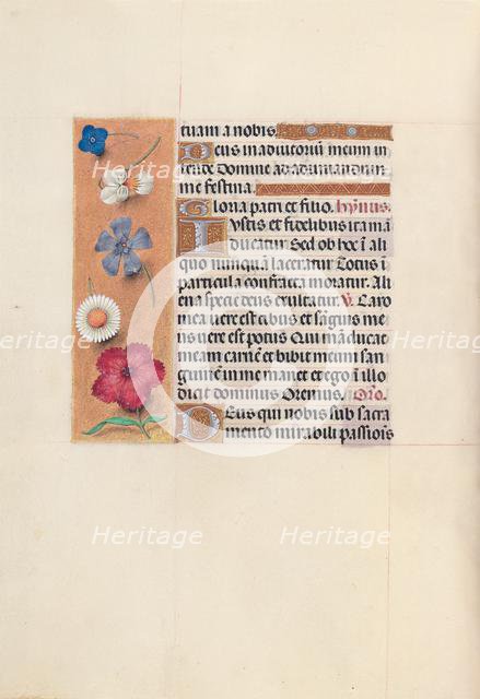 Hours of Queen Isabella the Catholic, Queen of Spain: Fol. 48v, c. 1500. Creator: Master of the First Prayerbook of Maximillian (Flemish, c. 1444-1519); Associates, and.