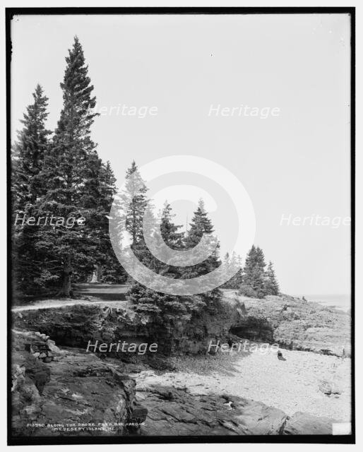 Along the shore path, Bar Harbor, Mt. i.e. Mount Desert Island, Me., c1900. Creator: Unknown.