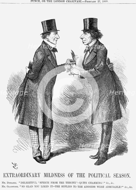 'Extraordinary Mildness of The Political Season', 1869. Artist: John Tenniel