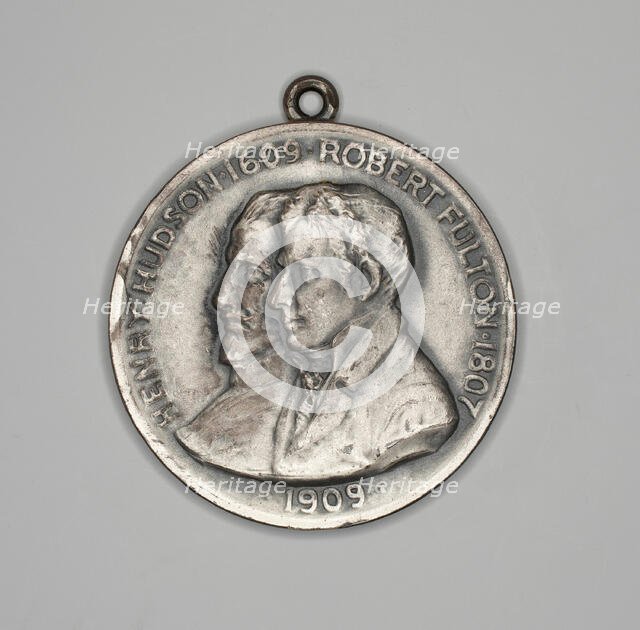 Two Medals Commemorating the Hudson-Fulton Celebration New York, 1909. Creator: Unknown.