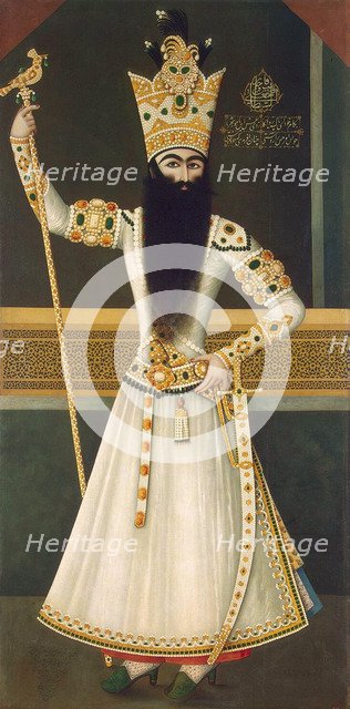 Portrait of Fath Ali Shah Standing', (1797-1834), 1810. Creator: Mihr Ali (active 1795-1830).