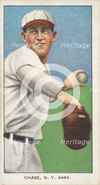 Chase, New York, American League, from the White Border series (T206) for the American ..., 1909-11. Creator: American Tobacco Company.