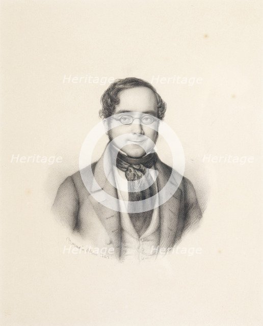 Portrait of Ramón de Mesonero Romanos (1803-1882), 1842. Creator: Rosario Weiss Zorrilla, Maria del (1814-1843).