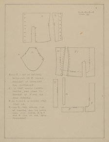 Pattern for Spats, 1935/1942. Creator: Emery Herrett.