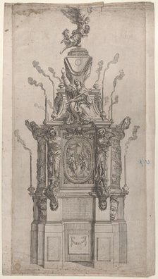 Catafalque, 1626-80. Creator: Giovanni Francesco Grimaldi.