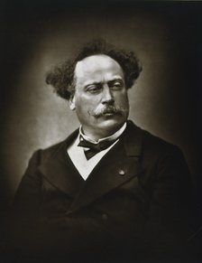 Alexandre Dumas the Younger, French writer, c1865-1895. Artist: Fontaine