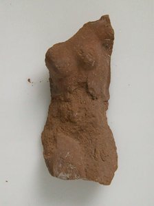 Fragment of a Female Figure, Coptic, 4th-7th century. Creator: Unknown.