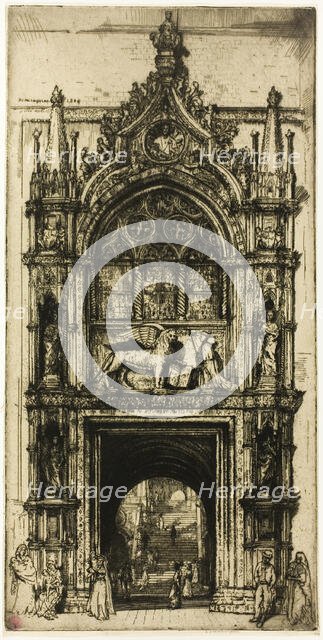 Doorway of the Doges', Venice, 1909. Creator: Donald Shaw MacLaughlan.