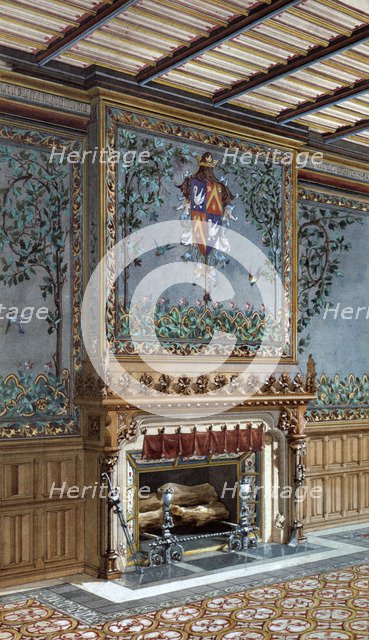 Design for an interior, 1868. Artist: Unknown