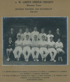 Mosman A.W. Green Shield Cricket, c1946. Creator: Unknown.