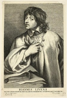 Jan Lievens, 1630/45. Creator: Lucas Vorsterman.
