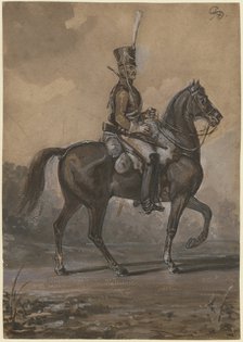 Russian dragoon, 1820. Artist: Sauerweid, Alexander Ivanovich (1783-1844)