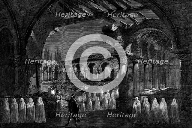 The Nun Scene in Act III. of "Robert le Diable" at Her Majesty's Theatre, 1862. Creator: Mason Jackson.