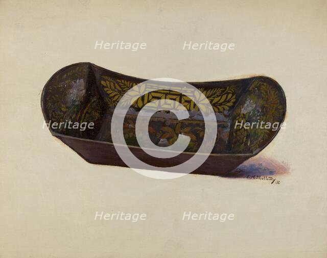 Bread or Apple Tray, 1936. Creator: Eugene Shellady.