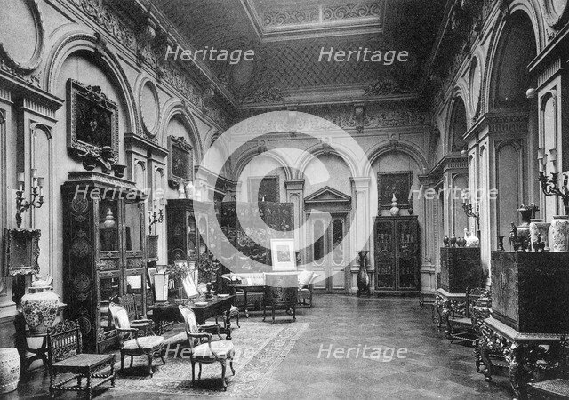 The saloon, Montagu House, 1908.Artist: Bedford Lemere and Company