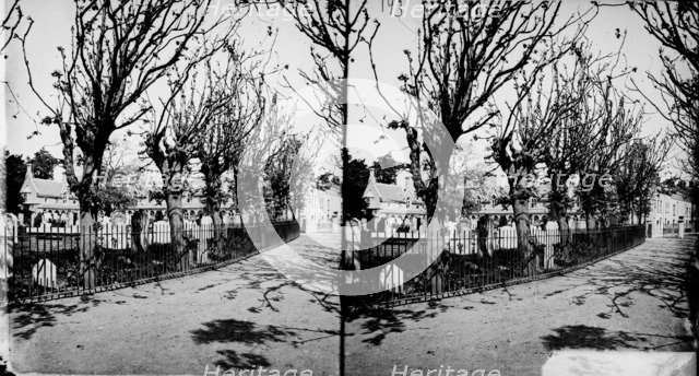 Churchyard, All Saints Church, Fulham, London, c1870-1900. Creator: York & Son.