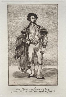 Le Bailarin ( Don Mariano Camprubi ). Creator: Edouard Manet (French, 1832-1883).