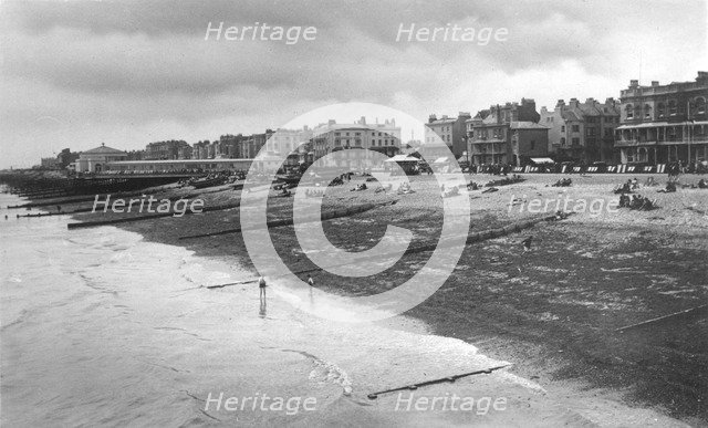 The west sea front, Worthing, West Sussex, c1900s-c1920s. Artist: Unknown