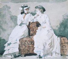 Two Ladies, 1880. Creator: Winslow Homer.